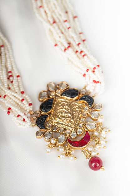 Gemstone Embellished Choker 