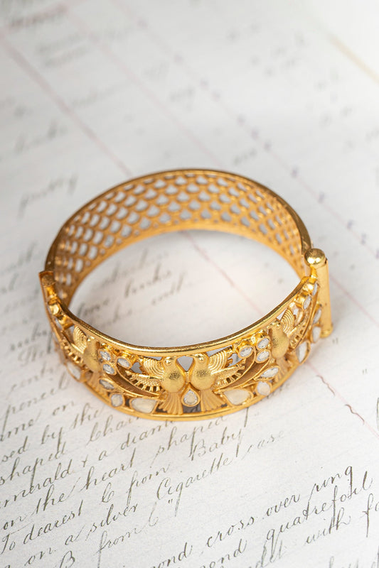 Bird Motif Embellished Bangle 