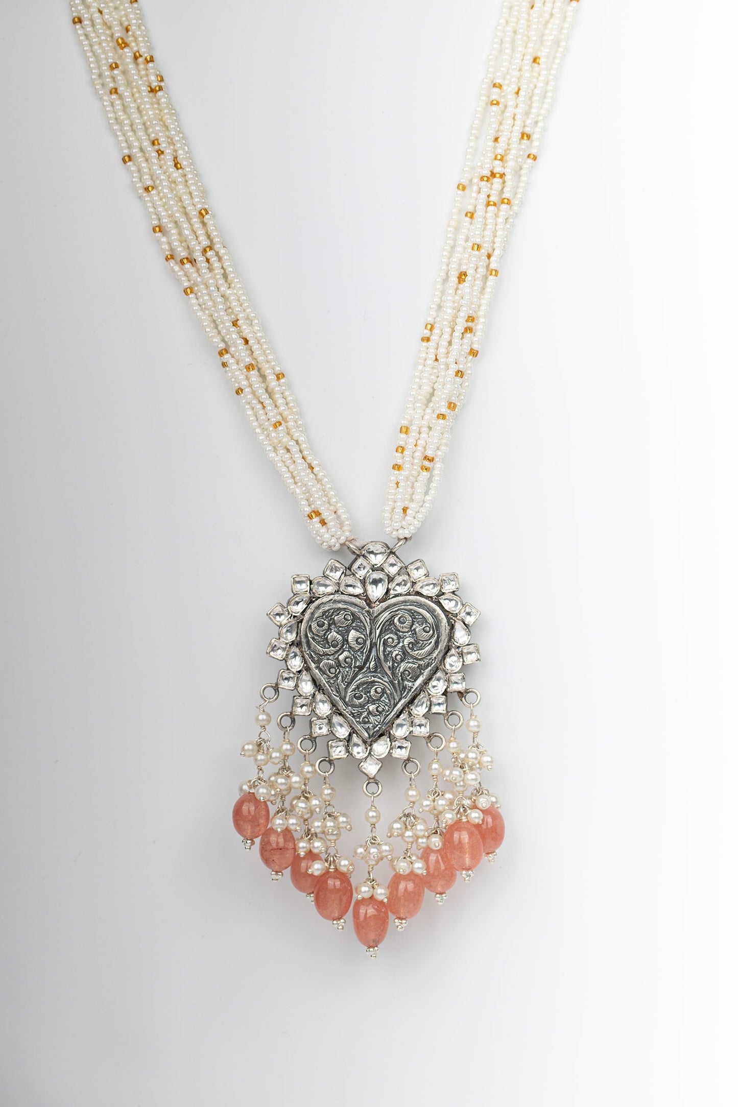 Bead Drop Pendant Necklace 