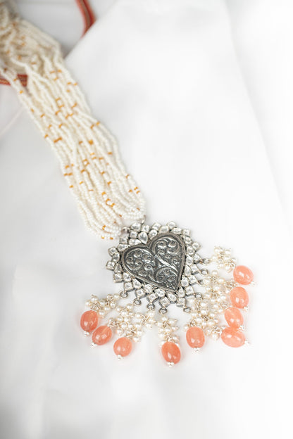 Bead Drop Pendant Necklace 