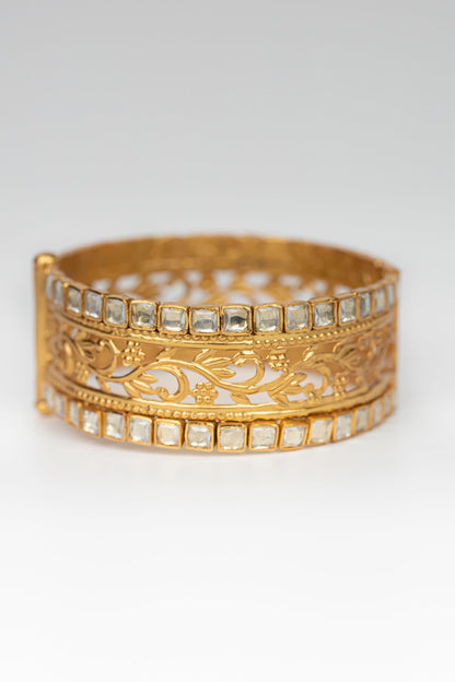 Floral Motif Embellished Bangle 