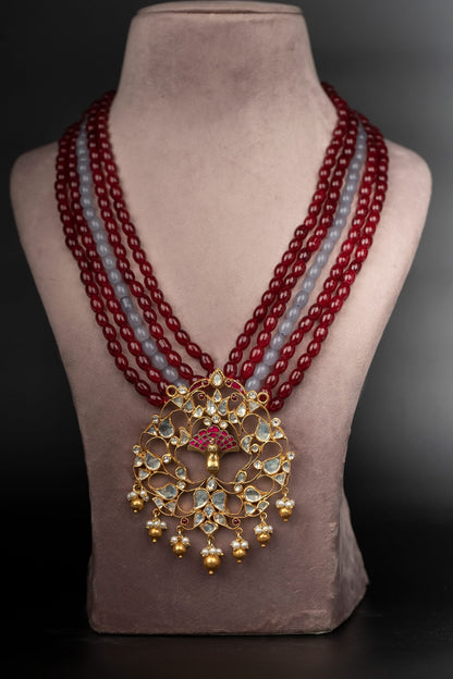 Polki Embellished Layered Necklace 