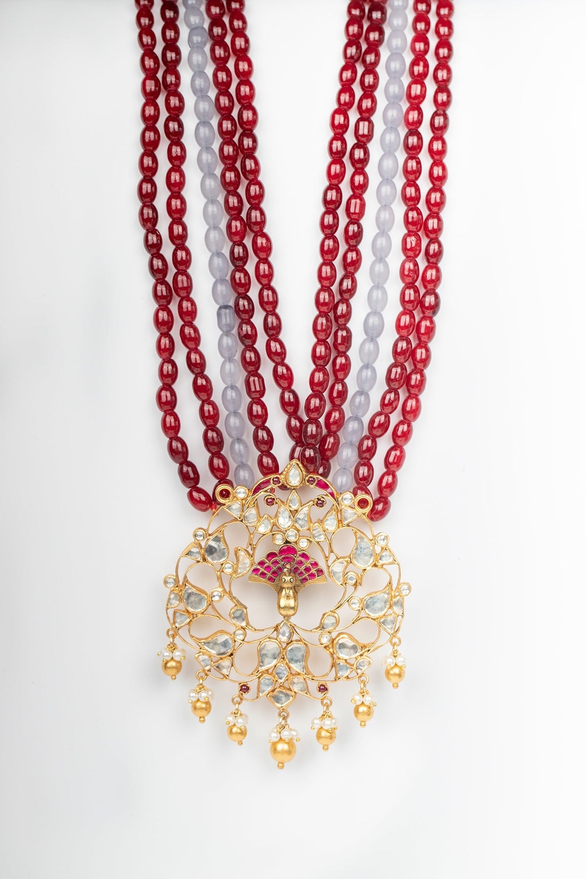Polki Embellished Layered Necklace 