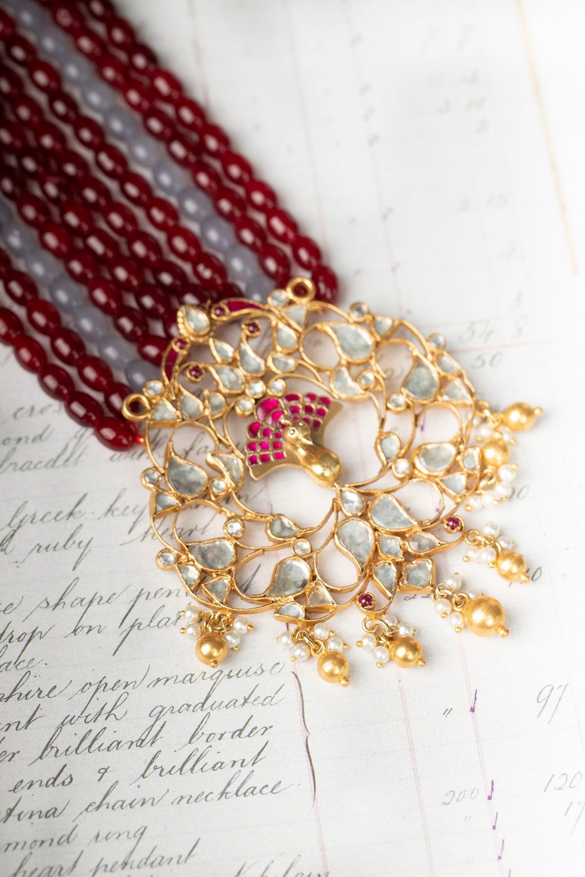 Polki Embellished Layered Necklace 