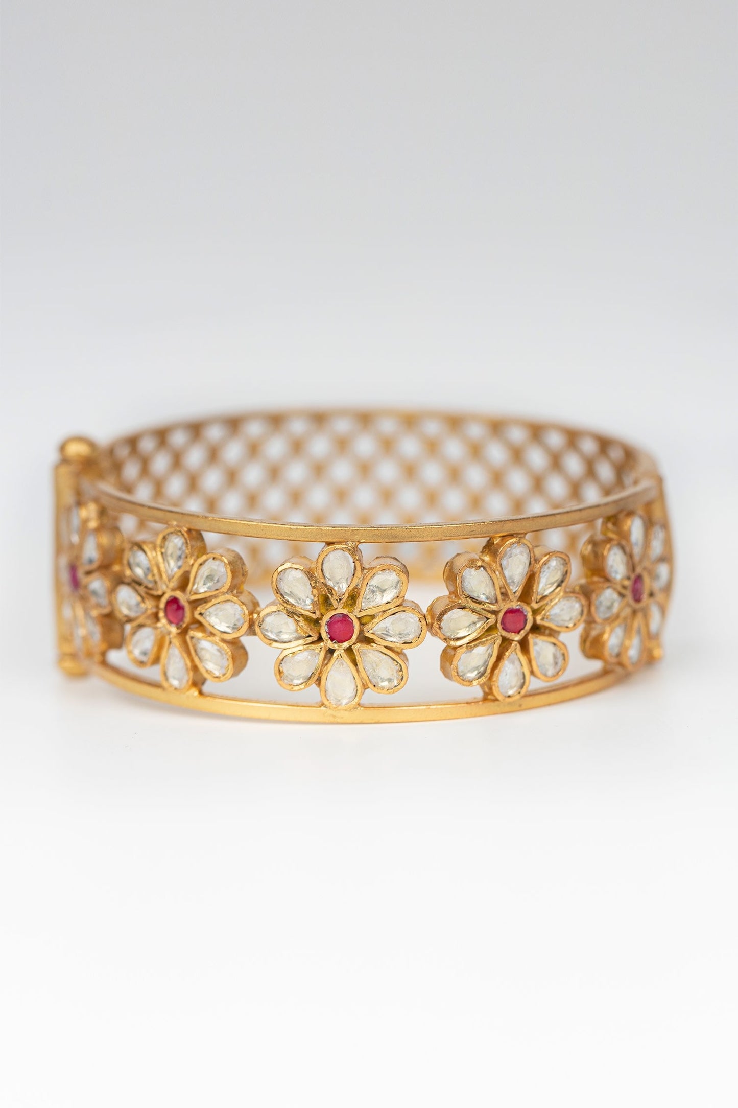 Floral Motif Embellished Bangle 