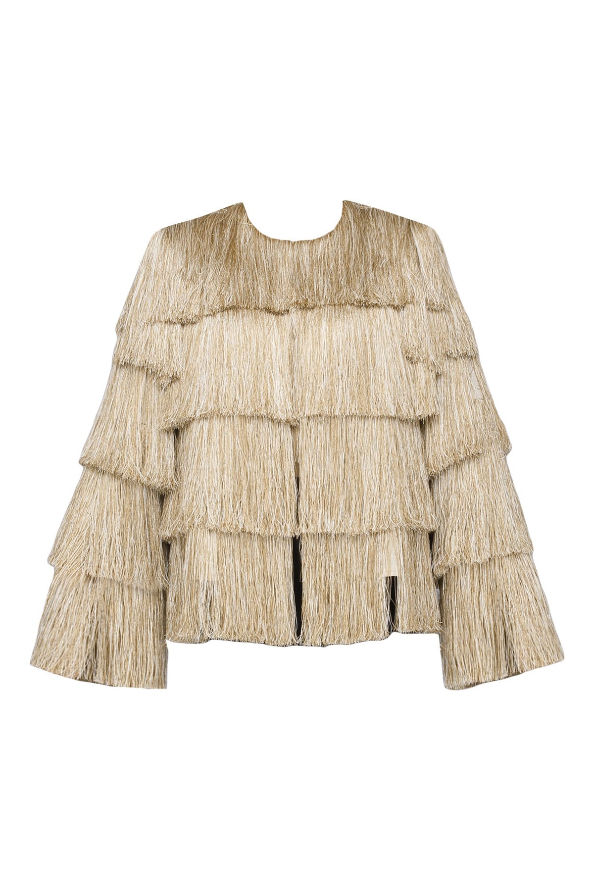 Gold Layered Fringe Jacket