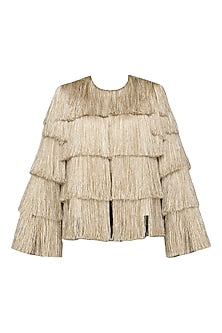 Gold Layered Fringe Jacket