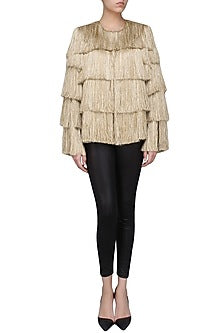Gold Layered Fringe Jacket