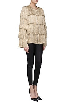 Gold Layered Fringe Jacket