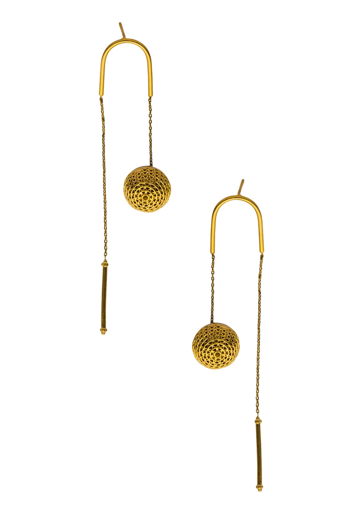 Handcrafted Filigree Long Earrings 