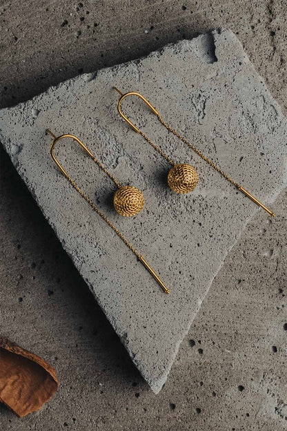 Handcrafted Filigree Long Earrings 