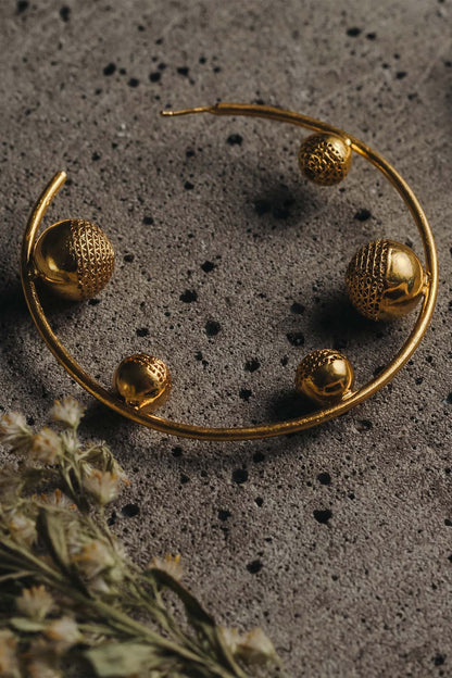 Handcrafted Filigree Hoops 