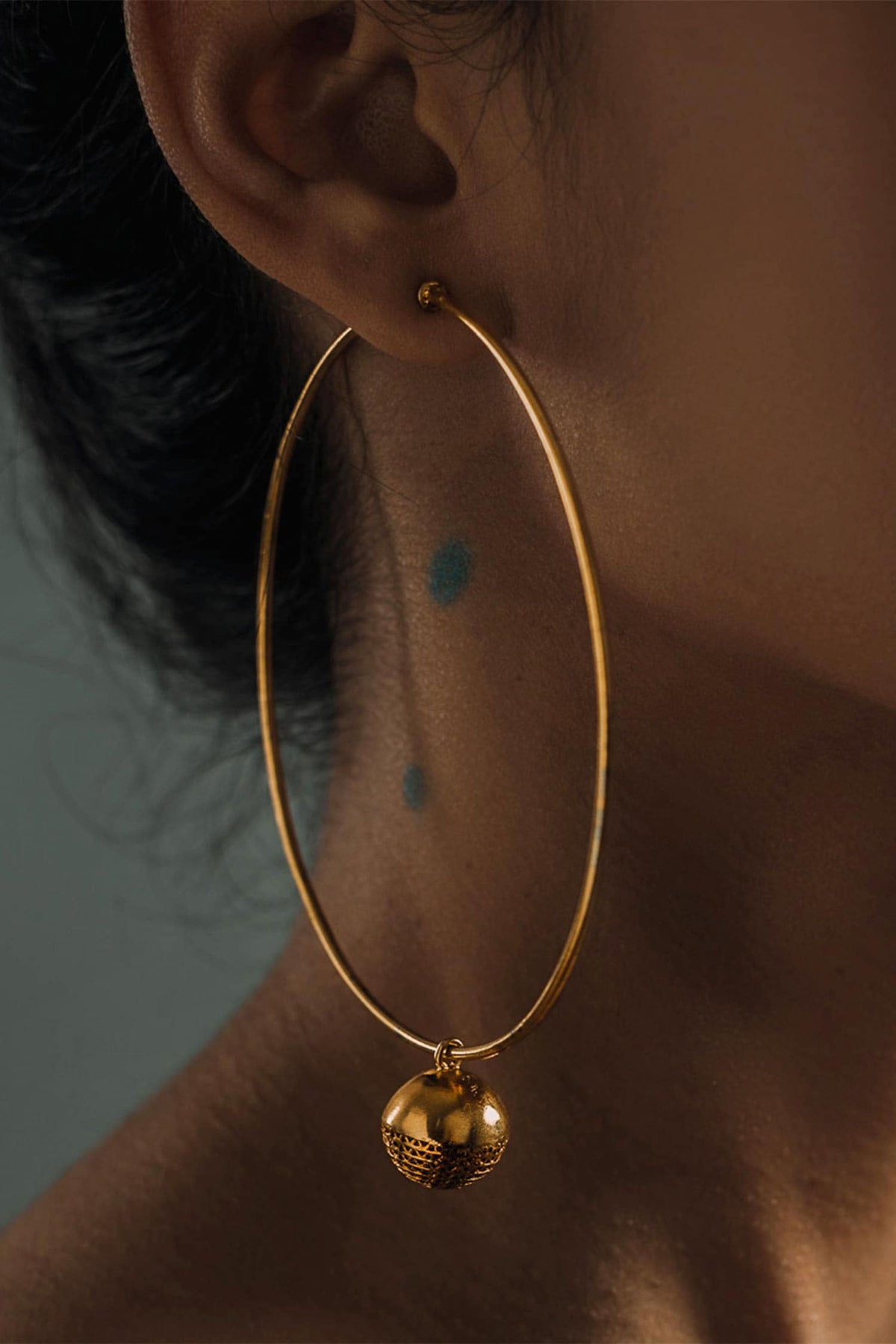 Handcrafted Ball Drop Hoops 