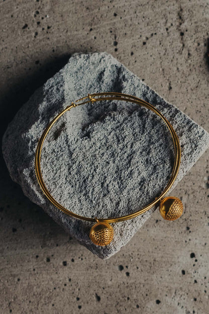 Handcrafted Ball Drop Hoops 