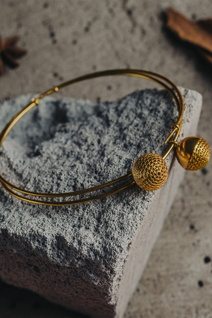 Handcrafted Ball Drop Hoops 