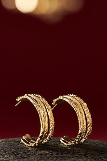 Gold Finish Handcrafted Dangler Earrings