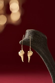 Gold Finish Handcrafted Dangler Earrings