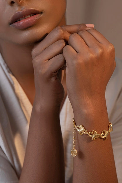Gold Finish Brass Bracelet