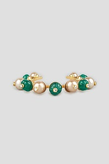 Gold Finish Shell Pearl Bangle