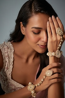 Aari & Zardosi Hand Embroidered Hand Harness (Set Of 2)