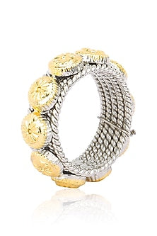 Dual Finish Flower Finish Ring