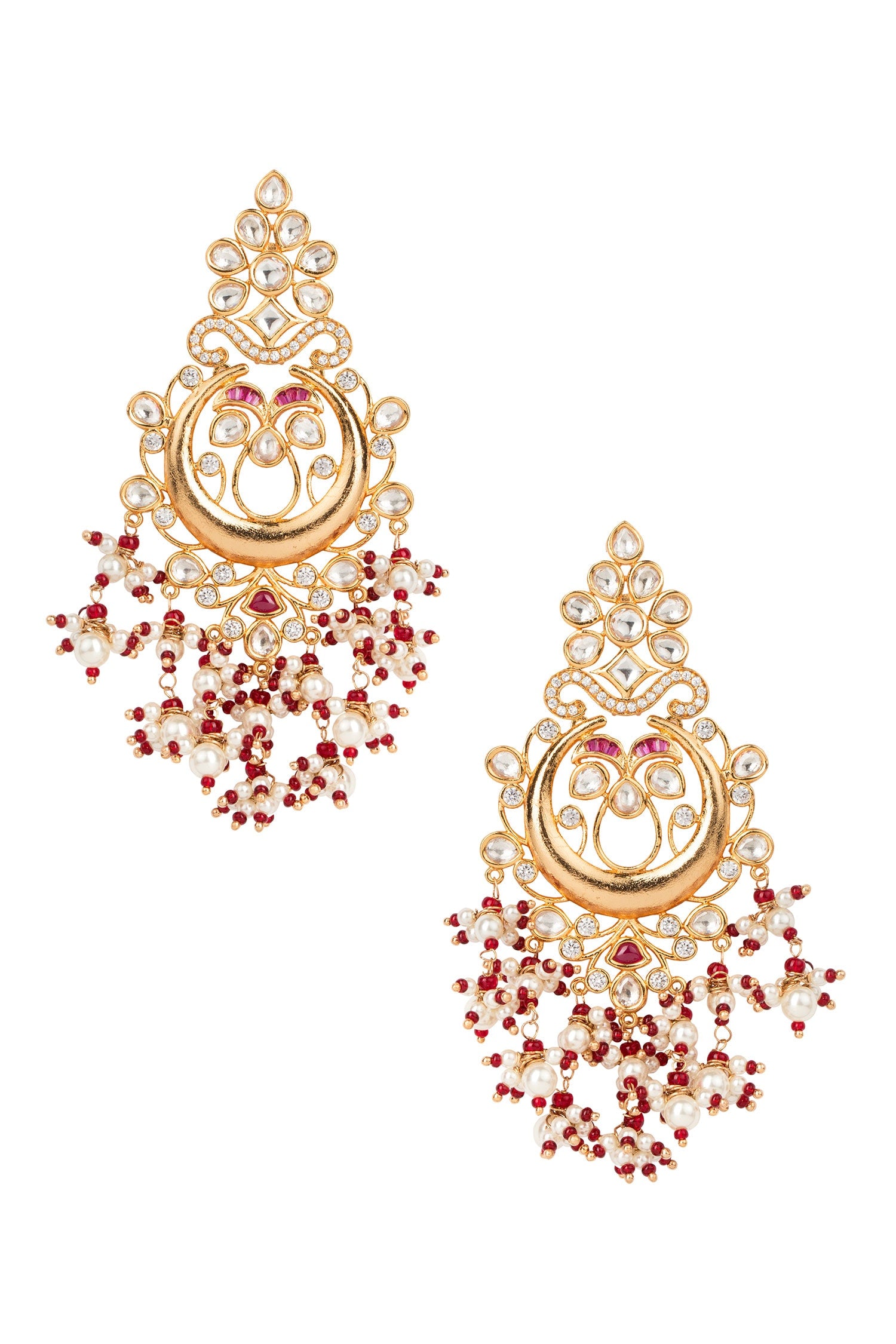 Polki Bead Drop Chandbalis 
