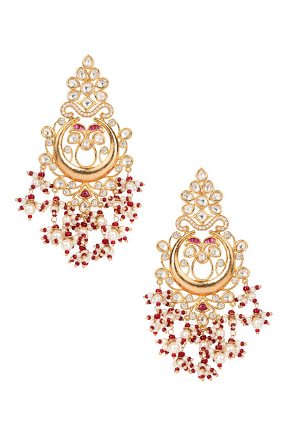 Polki Bead Drop Chandbalis 