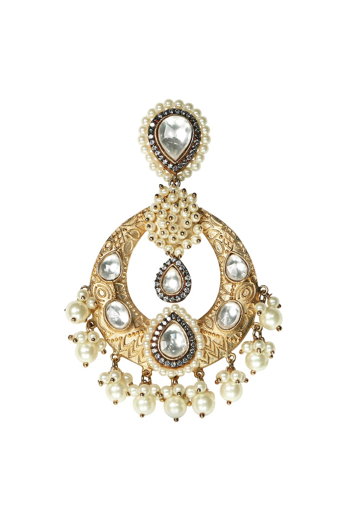 Kundan Bead Drop Danglers 