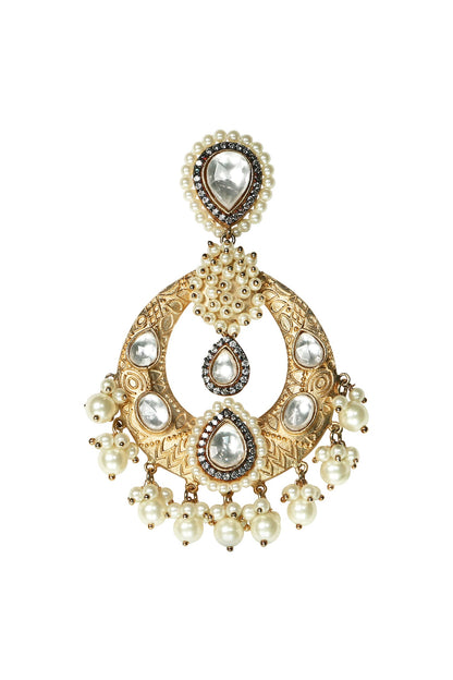Kundan Bead Drop Danglers 