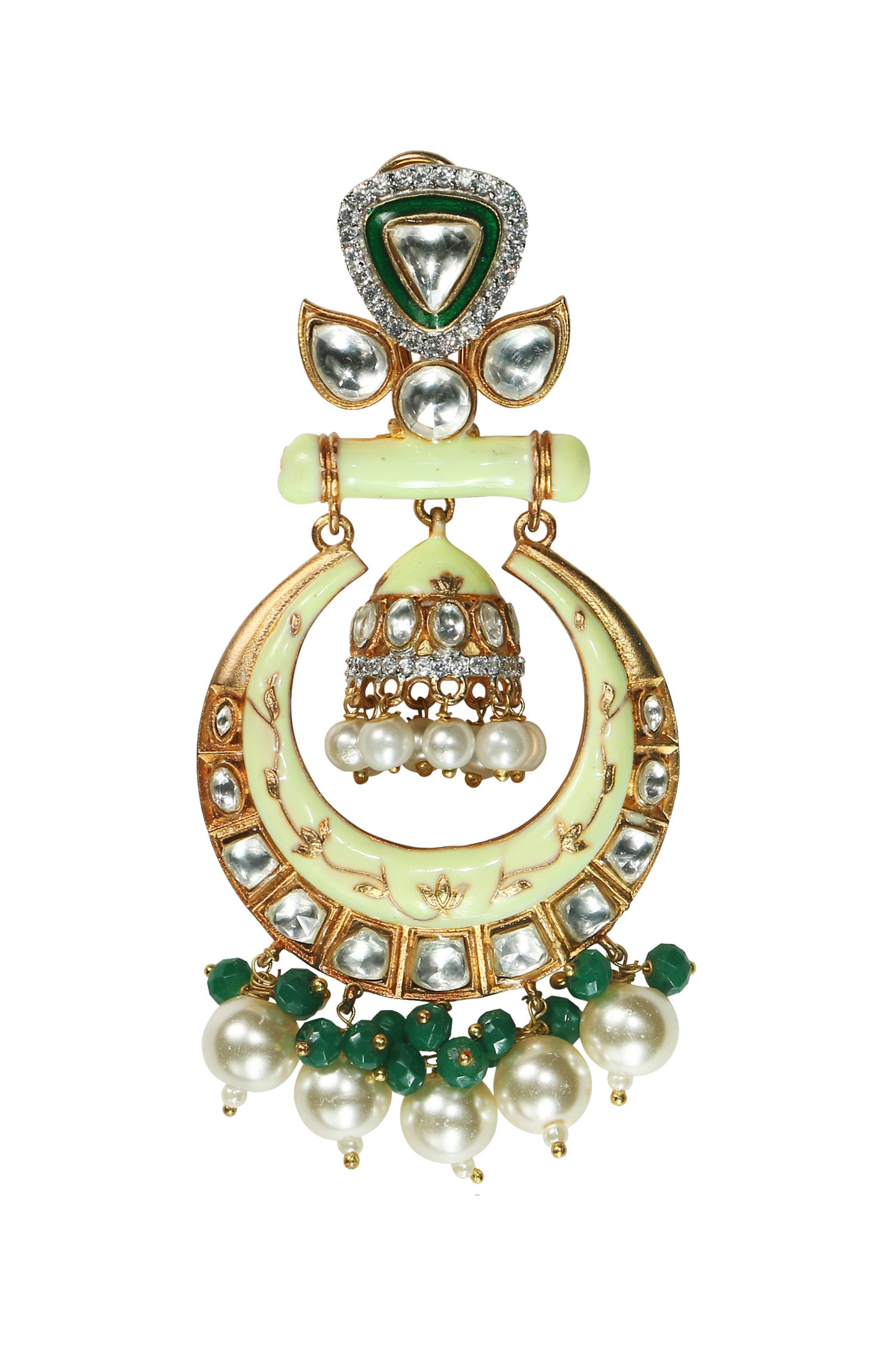  Kundan Meenakari Chandbalis 