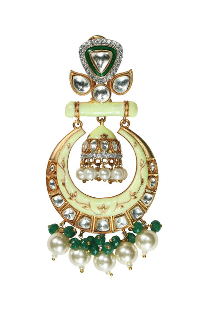  Kundan Meenakari Chandbalis 
