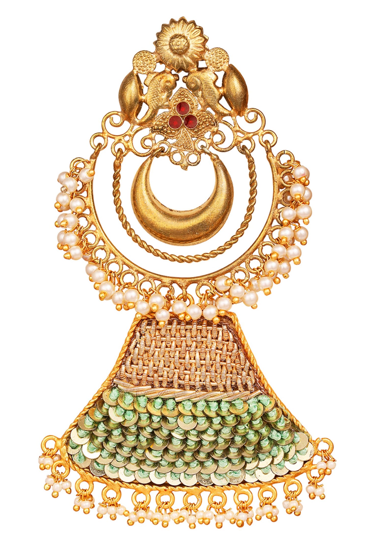 Bead Chandbali Danglers 
