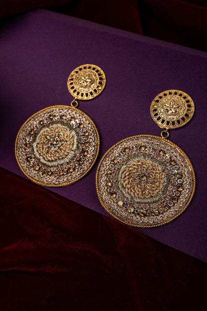 Hand Embroidered Danglers 
