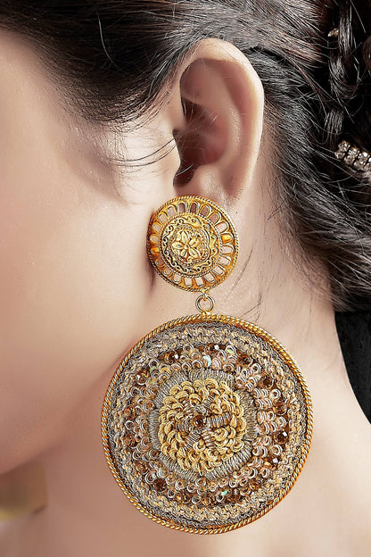 Hand Embroidered Danglers 