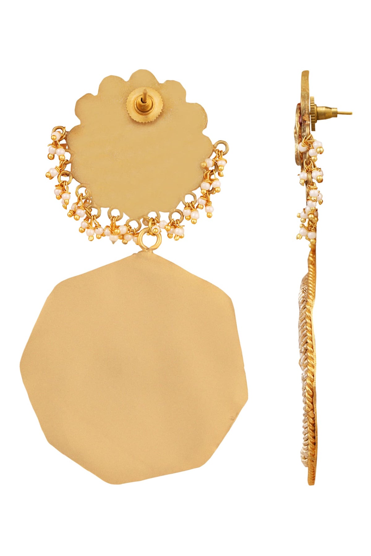 Meenakari Floral Danglers 