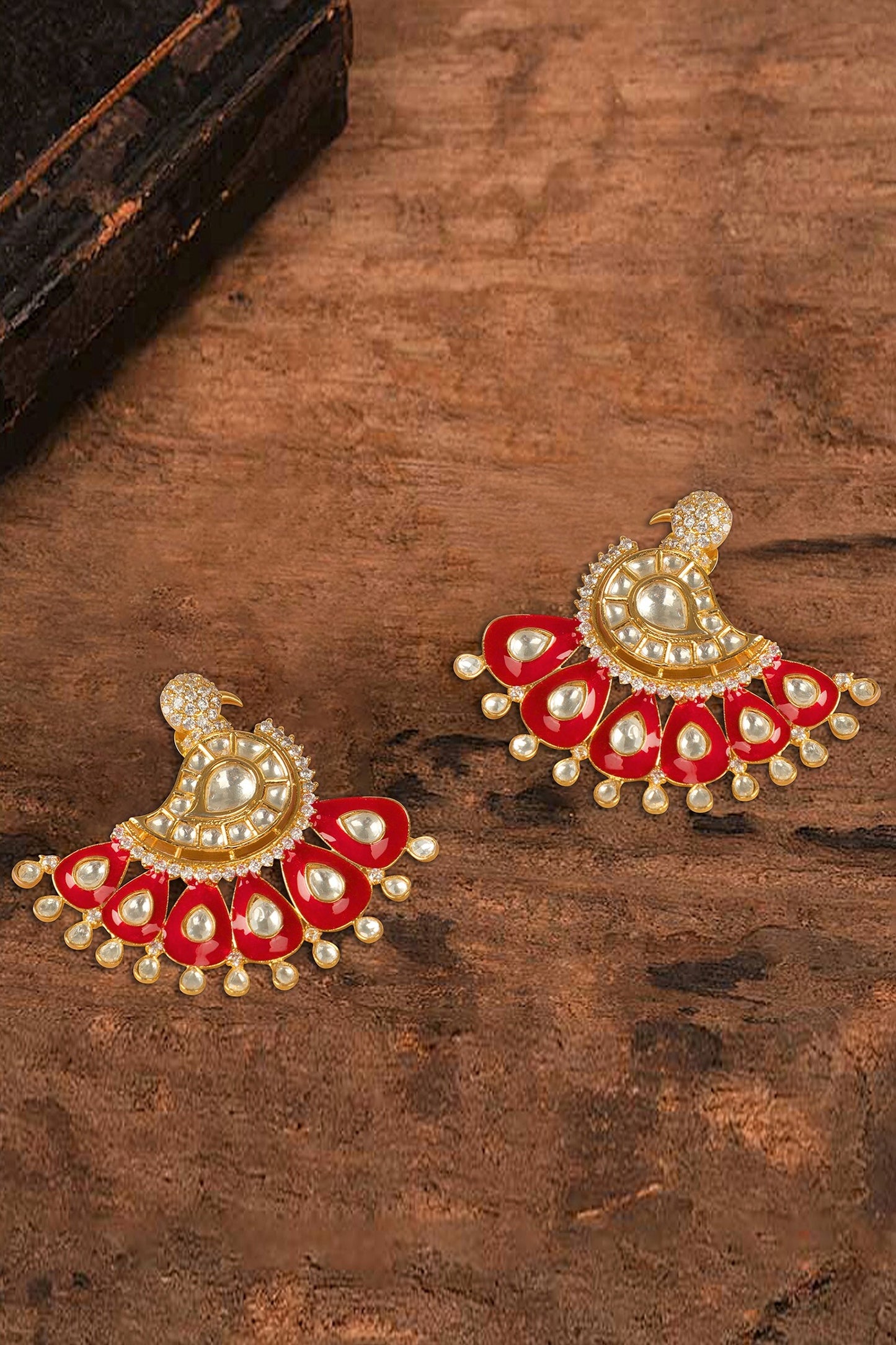 Peacock Shape Stud Earrings 