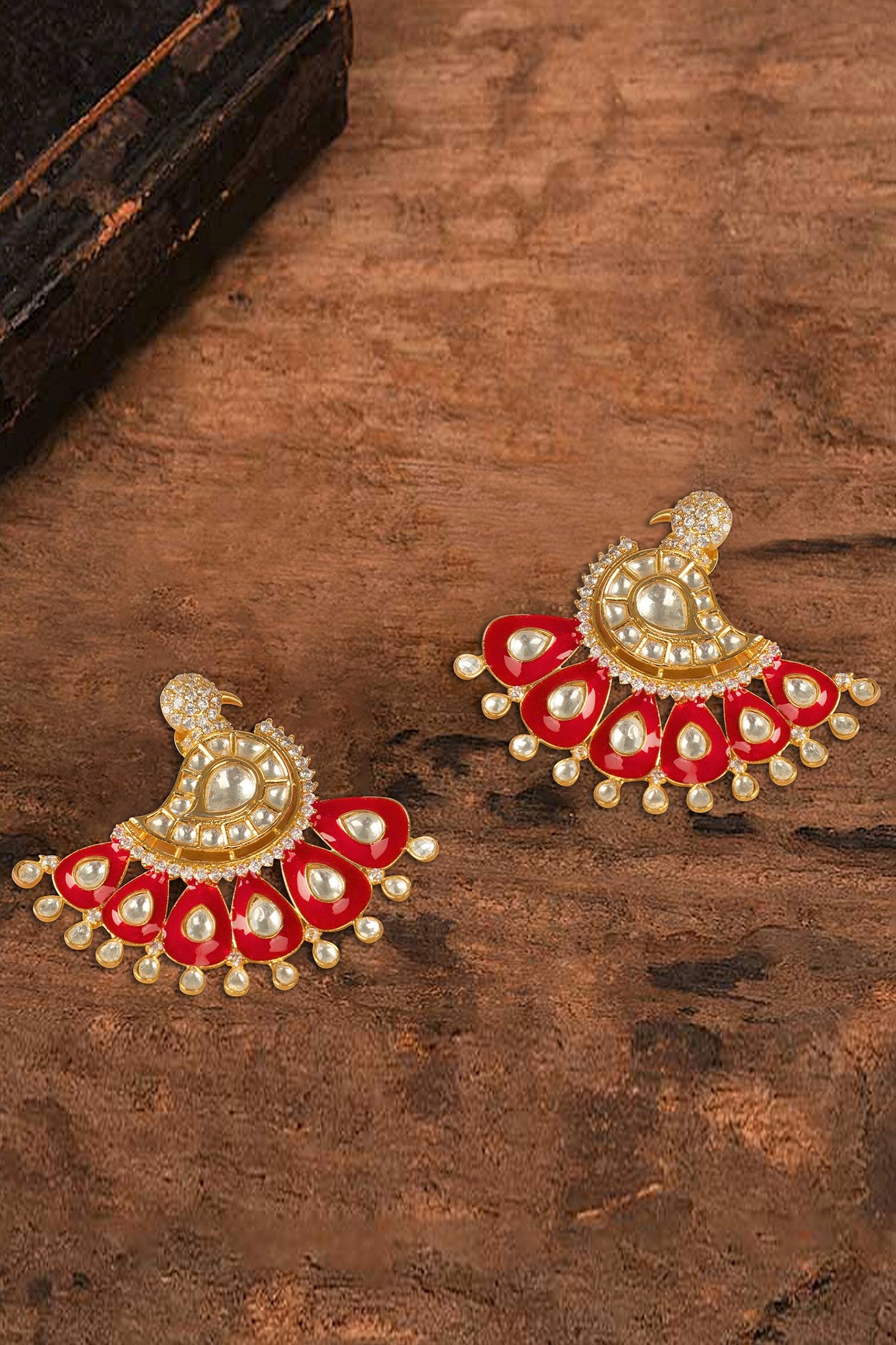 Peacock Shape Stud Earrings 