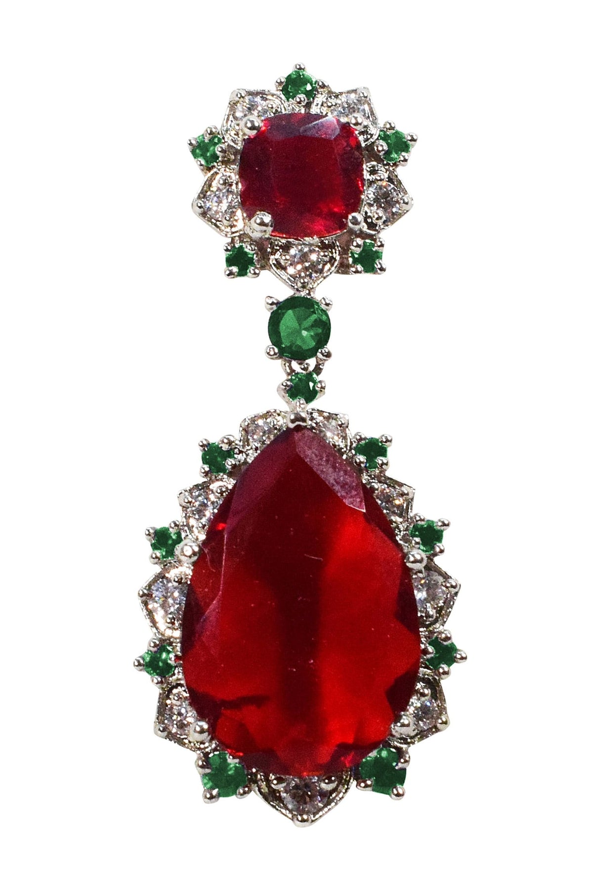Stone Embellished Cocktail Earrings 