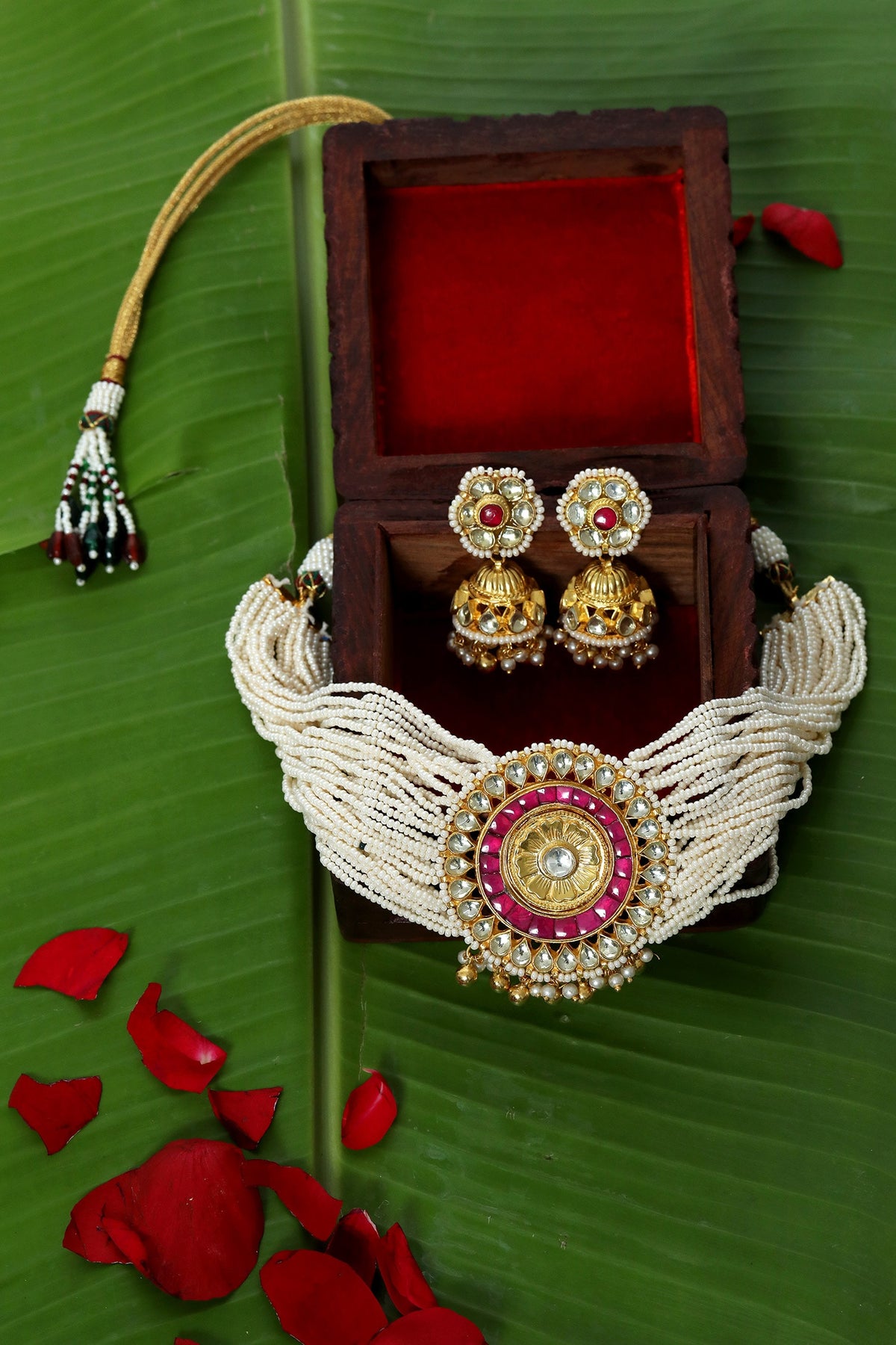 Kundan Pendant Choker Set 