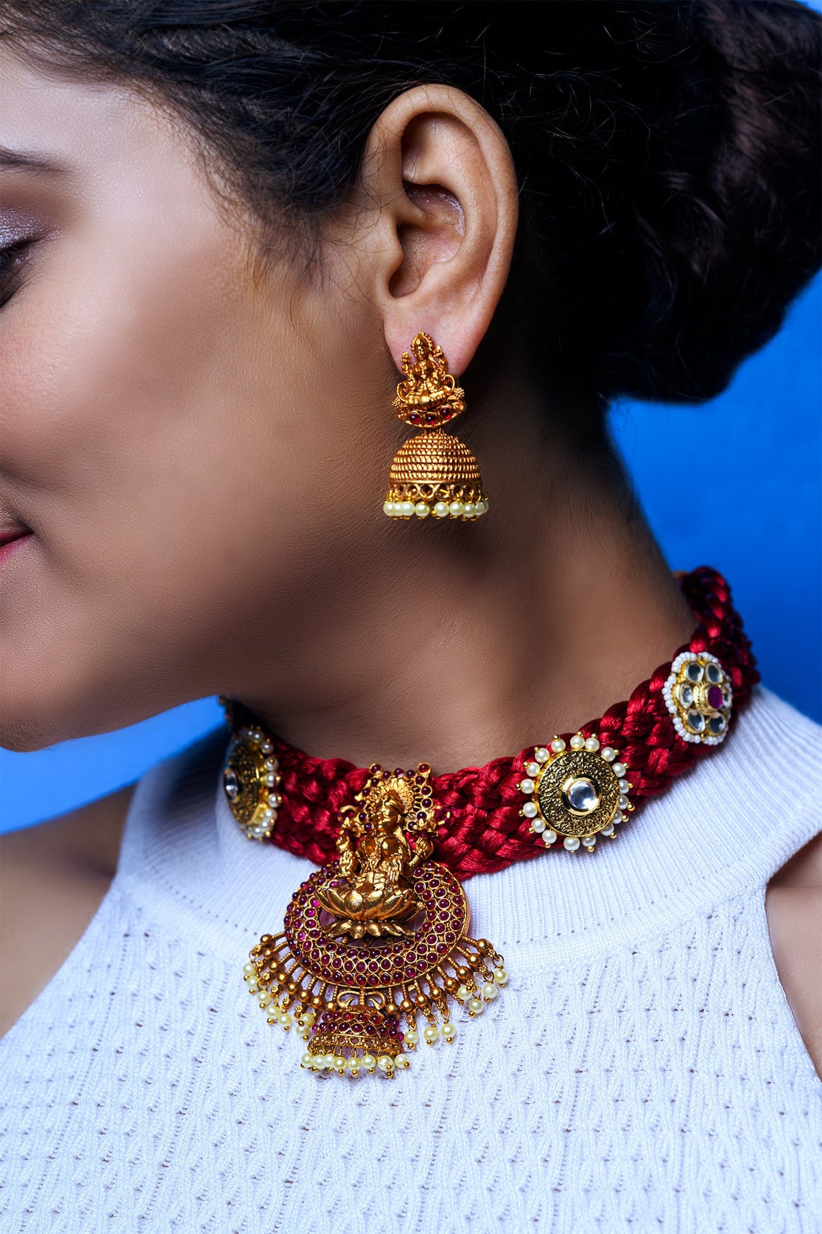 Handcrafted Temple Necklace Set 