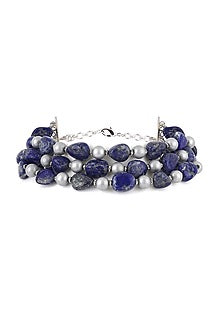 White Finish Beaded Necklace