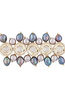 Gold Finish Bracelet With Cubic Zirconia