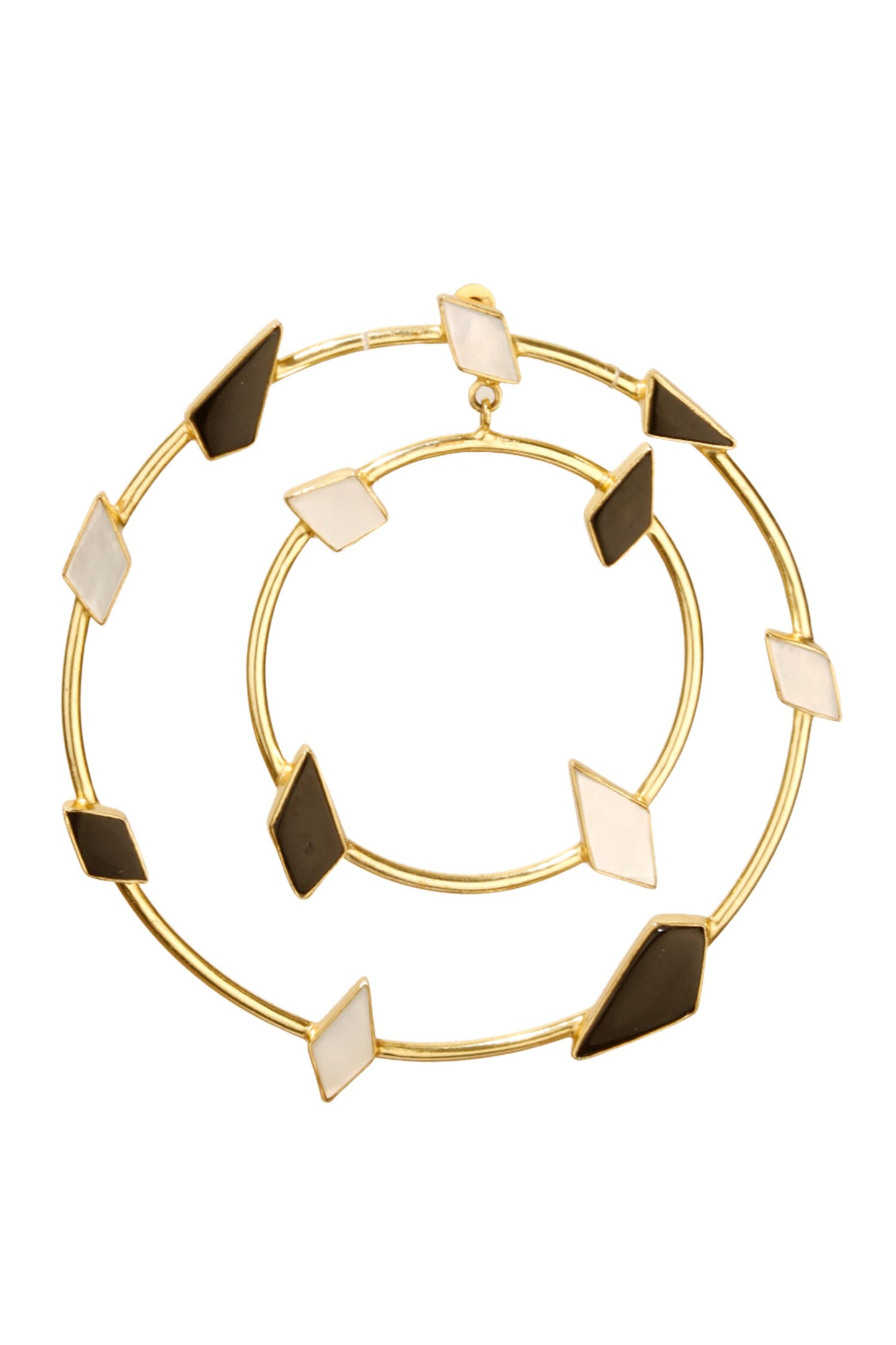 Mega Handmade Stone Hoops 