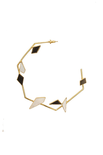 Lucid Handmade Stone Hoops 