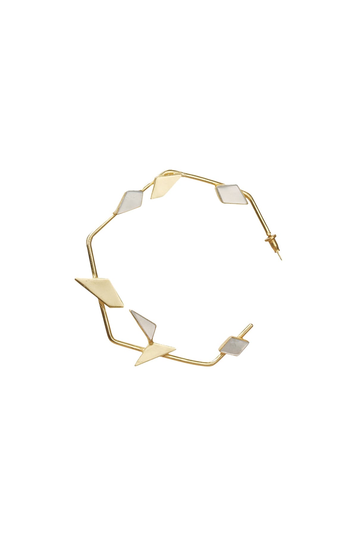 Lucid Handmade Stone Hoops 