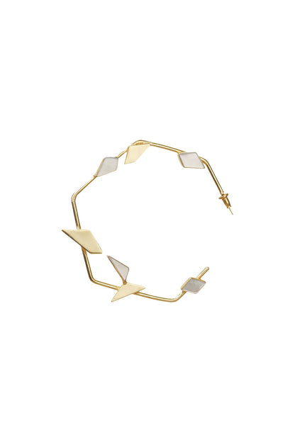 Lucid Handmade Stone Hoops 