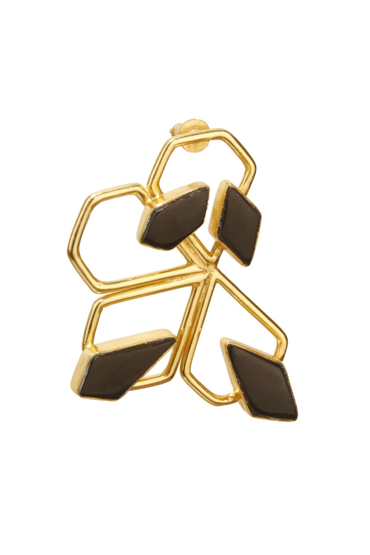 Spiffy Handmade Stone Statement Studs 