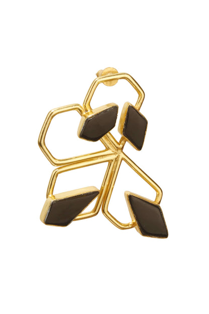 Spiffy Handmade Stone Statement Studs 