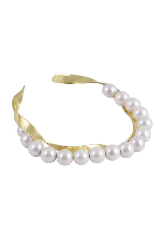 Mia Pearl Embellished Bangle 