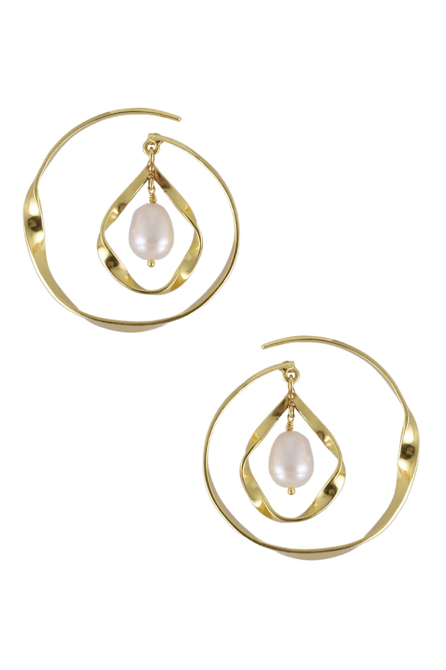 Calla Embellished Hoops 